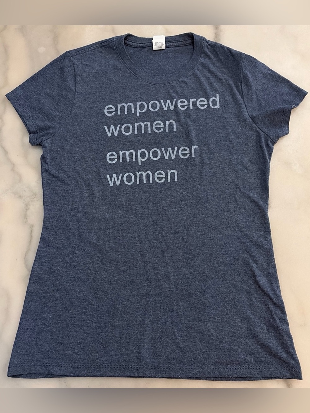 Empowered Women Graphic Tee - Navy Short Sleeve